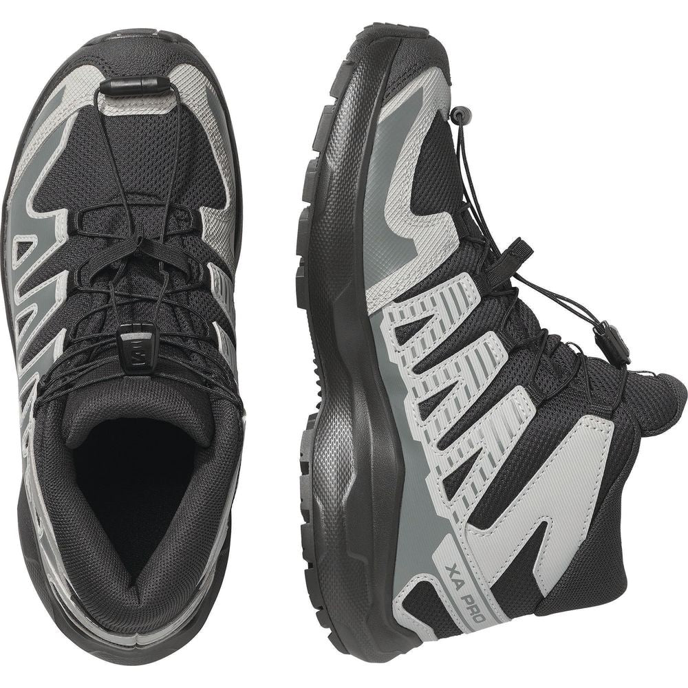 Salomon Shoes XA Pro Mid WP J  Kinder Wanderschuh black/sedona sage/wrought iron Produktbild 5