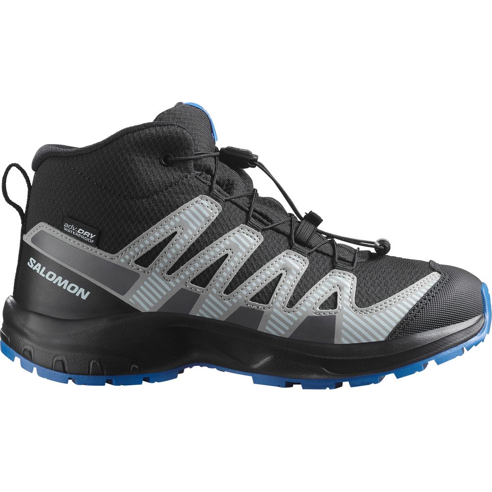 Salomon Shoes XA Pro V8 Mid WP Kinder Trailrunningschuh Black/mnment/fr black-monument-french-blue Produktbild 0