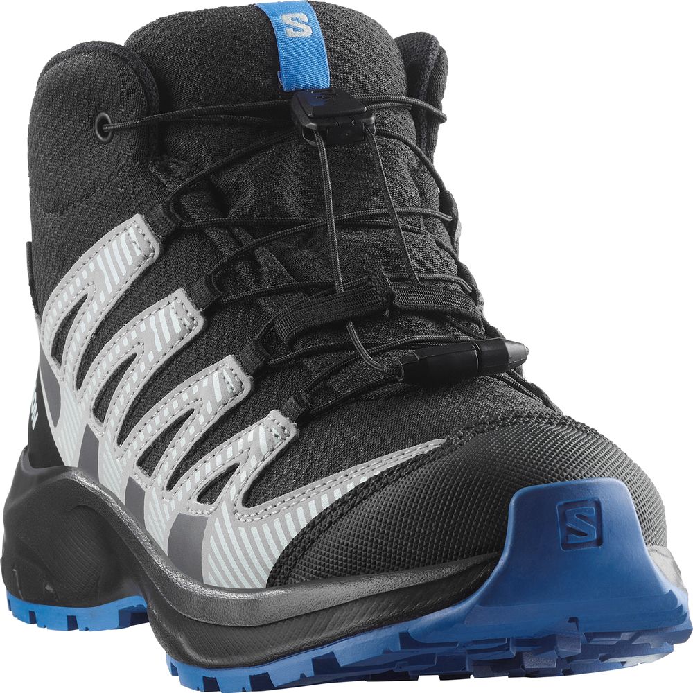 Salomon Shoes XA Pro V8 Mid WP Kinder Trailrunningschuh Black/mnment/fr black-monument-french-blue Produktbild 2