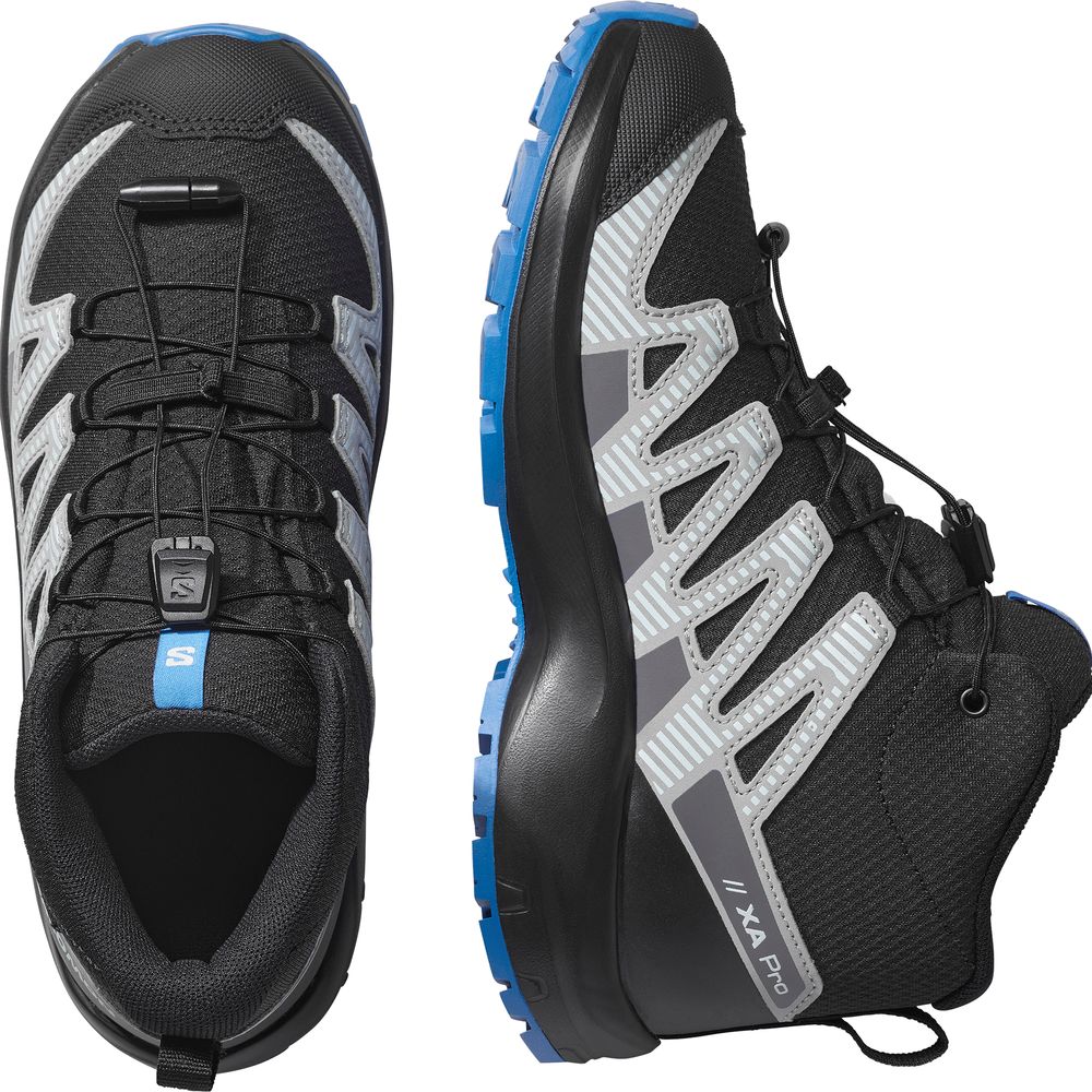 Salomon Shoes XA Pro V8 Mid WP Kinder Trailrunningschuh Black/mnment/fr black-monument-french-blue Produktbild 5