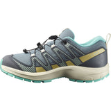 Salomon Shoes XA Pro V8 Waterproof Kinder Trailrunningschuh trooper turbulence aruba blue Produktbild 1