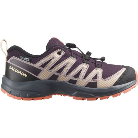 Salomon Shoes XA Pro V8 WP Kinder Wanderschuh plum-kitten-turbulence-fusion-coral Produktbild 0