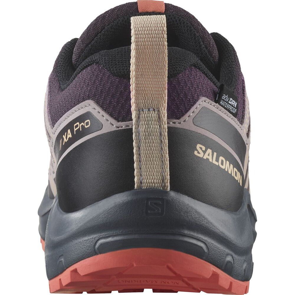 Salomon Shoes XA Pro V8 WP Kinder Wanderschuh plum-kitten-turbulence-fusion-coral Produktbild 5