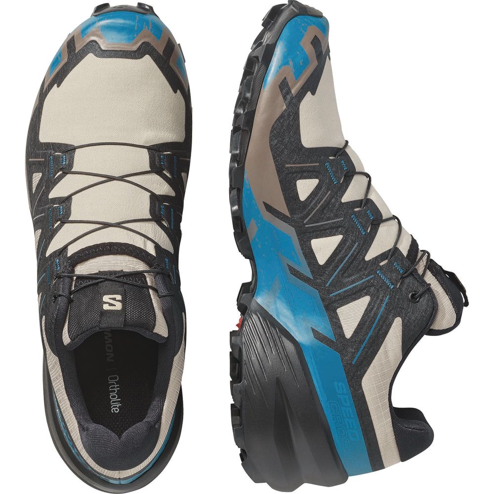 Salomon Speedcross 6 Herren Trailrunningschuh oxford tan/black/mykonos blue Produktbild 5