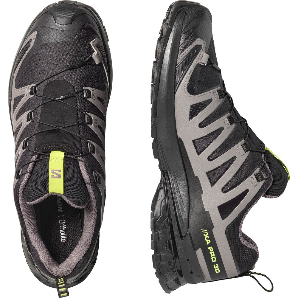 Salomon XA PRO 3D V9 GTX Herren Trailrunningschuh Black/Dark Gull Gray/Acid Lime Produktbild 5