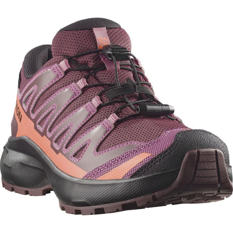 Salomon XA PRO Waterproof Kinder Wanderschuh huckleberry-black-nectarine Produktbild 1