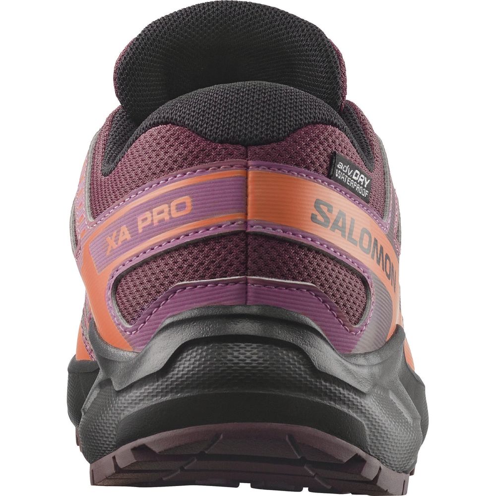 Salomon XA PRO Waterproof Kinder Wanderschuh huckleberry-black-nectarine Produktbild 2