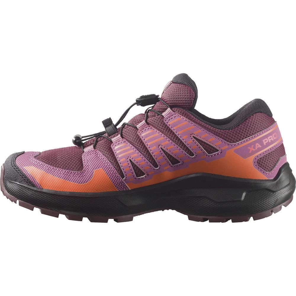 Salomon XA PRO Waterproof Kinder Wanderschuh huckleberry-black-nectarine Produktbild 4