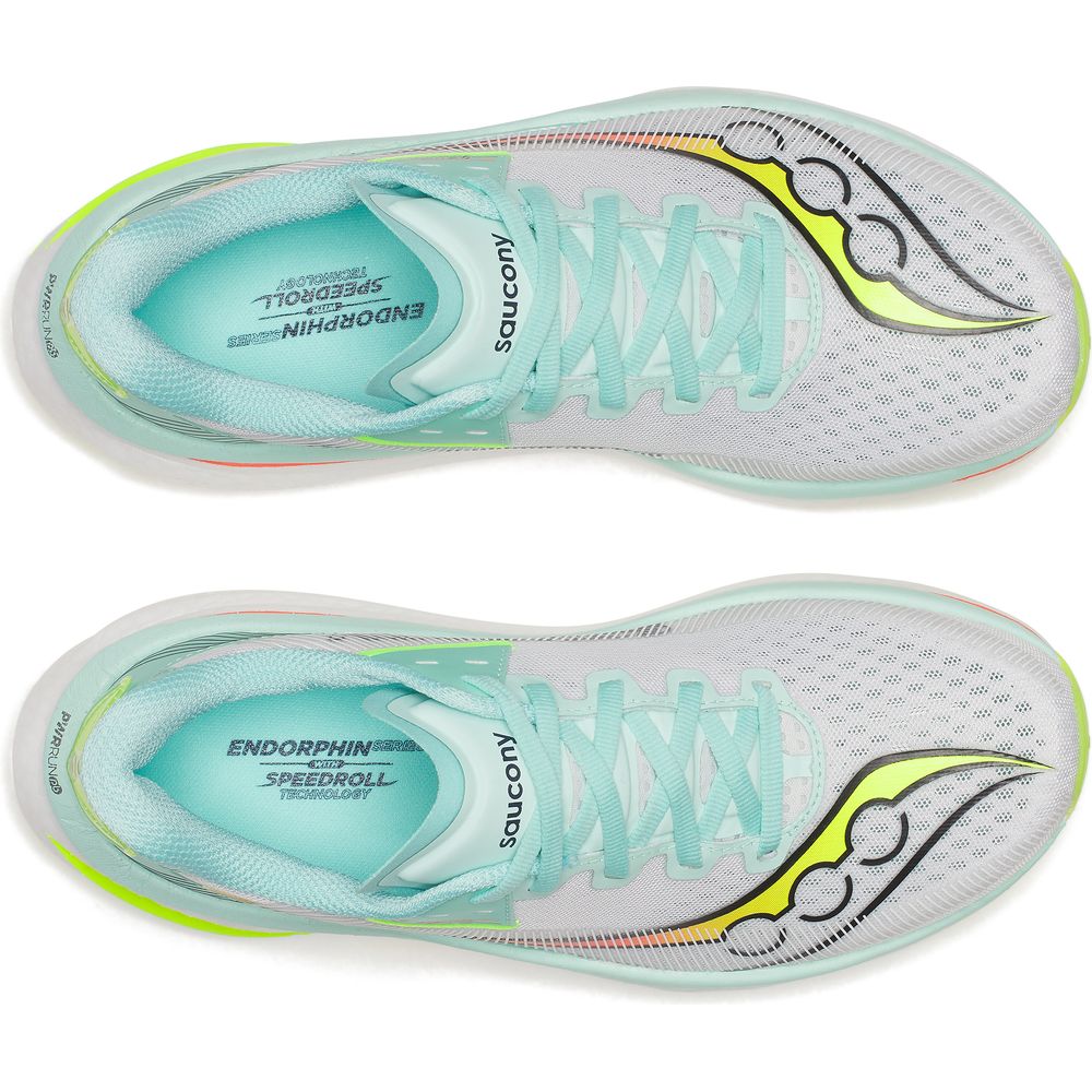 Saucony Endorphin Azura Damen Laufschuh white/splash Produktbild 4