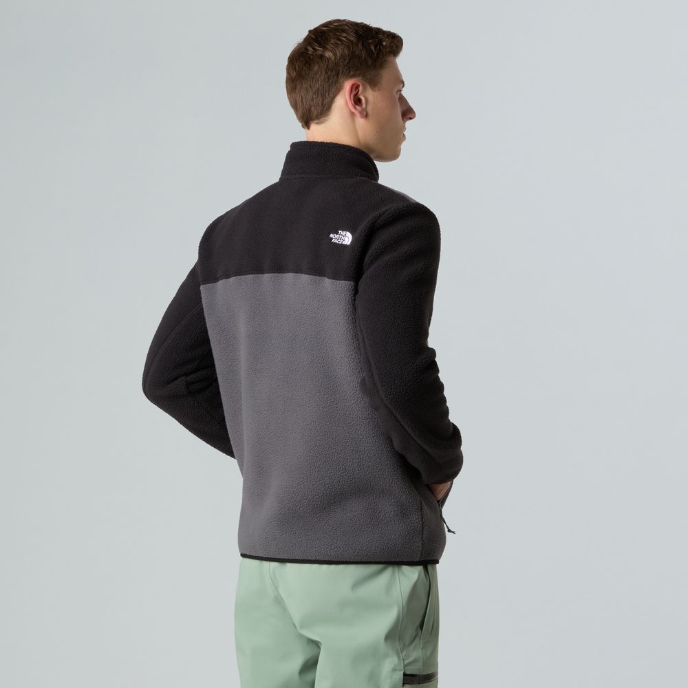 The North Face Herren Yumiori Full Zip Fleecejacke anthracite grey tnf bla Produktbild 2