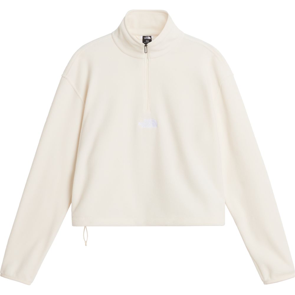 The North Face Novelty Logo Glacier 1/4 Zip Damen Fleecejacke white-dune Produktbild 0