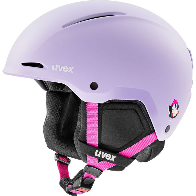 Uvex Minimo Style Kinder Skihelm cool-lavender-penguin Produktbild 0