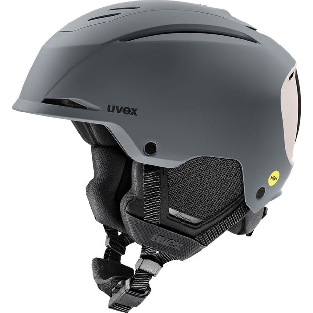 Uvex Resolution MIPS Skihelm rhino/warm grey matt Produktbild 0