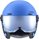 Uvex Rocket JR Visor Kinder Skihelm blue-matt-mirror-blue Produktbild 2