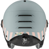 Uvex Rocket JR Visor Kinder Skihelm rhino-blush-matt-mirror-red Produktbild 1