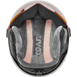 Uvex Rocket JR Visor Kinder Skihelm rhino-blush-matt-mirror-red Produktbild 4