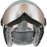 Uvex Rocket JR Visor Kinder Skihelm rhino-blush-matt-mirror-red Produktbild 5