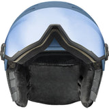 Uvex Wanted Visor Herren Skihelm stone-blue-matt-mirror-blue Produktbild 5