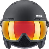uvex Wanted Visor Skihelm black-matt-mirror-orange Produktbild 2