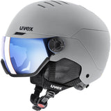 Uvex Wanted Visor Skihelm rhino-matt-mirror-blue Produktbild 0