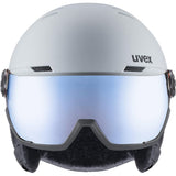 Uvex Wanted Visor Skihelm rhino-matt-mirror-blue Produktbild 2