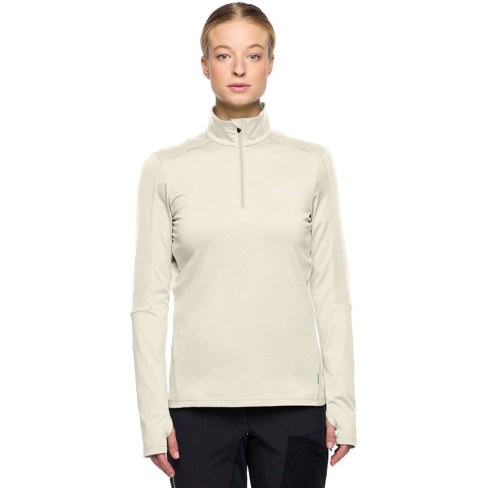 Vaude Livigno Halfzip II Midlayer Damen ecru Produktbild 2