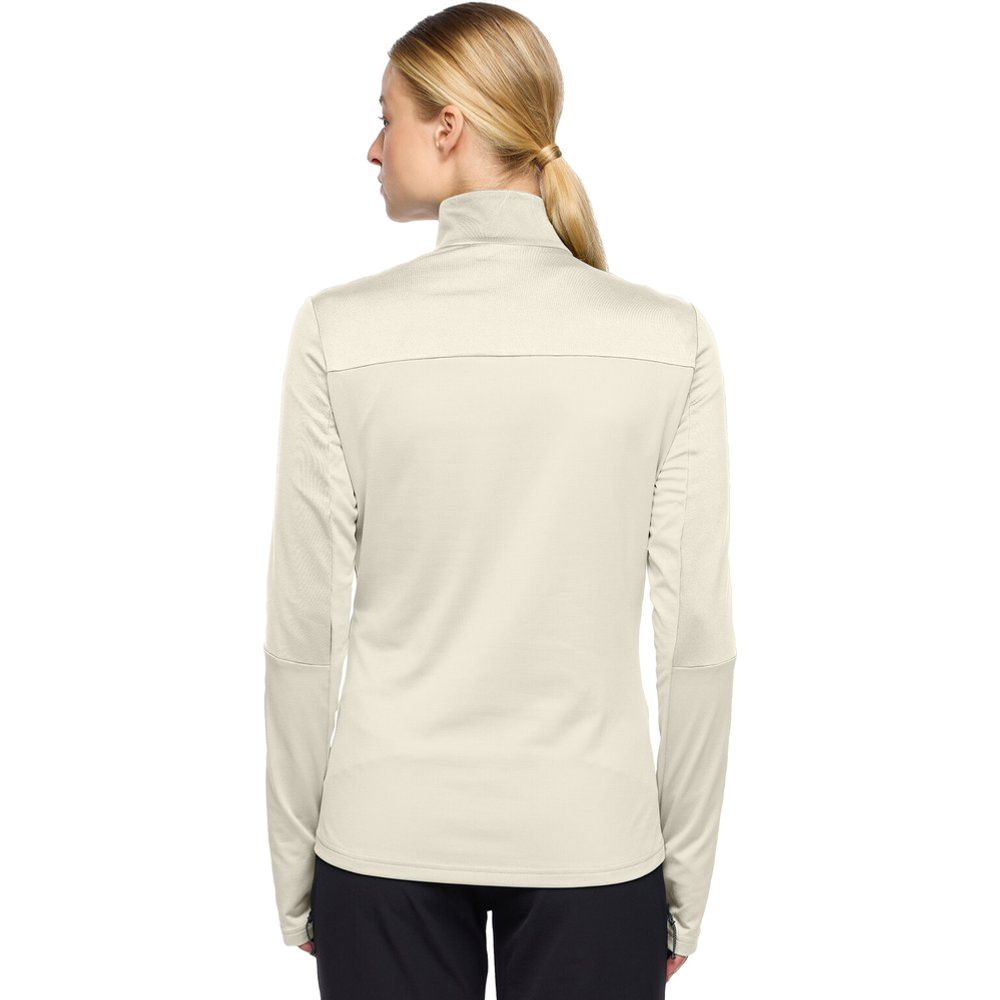 Vaude Livigno Halfzip II Midlayer Damen ecru Produktbild 3