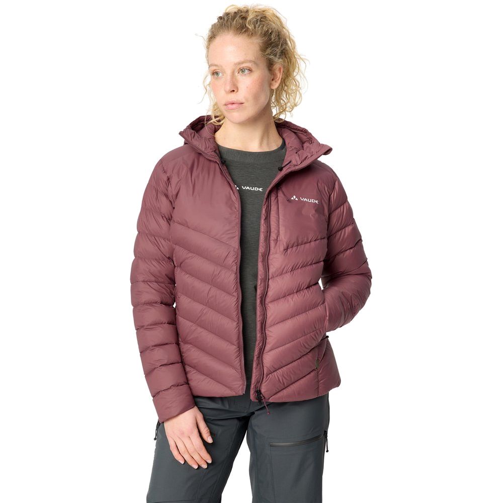 Vaude Monviso Down Hooded Jacket Damen Daunenjacke ruby-dusk Produktbild 3