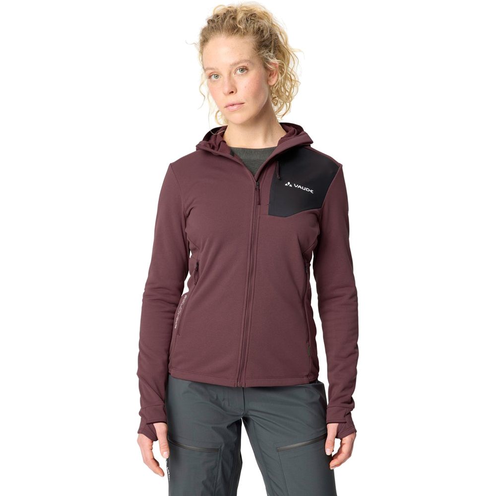 Vaude Monviso Fleece Jacket III Damen Fleecejacke ruby-dusk Produktbild 2