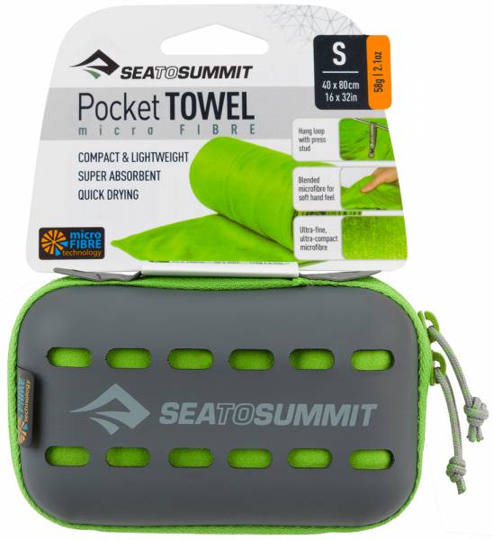 Sea to Summit Pocket Towel Mikrofaserhandtuch Lime