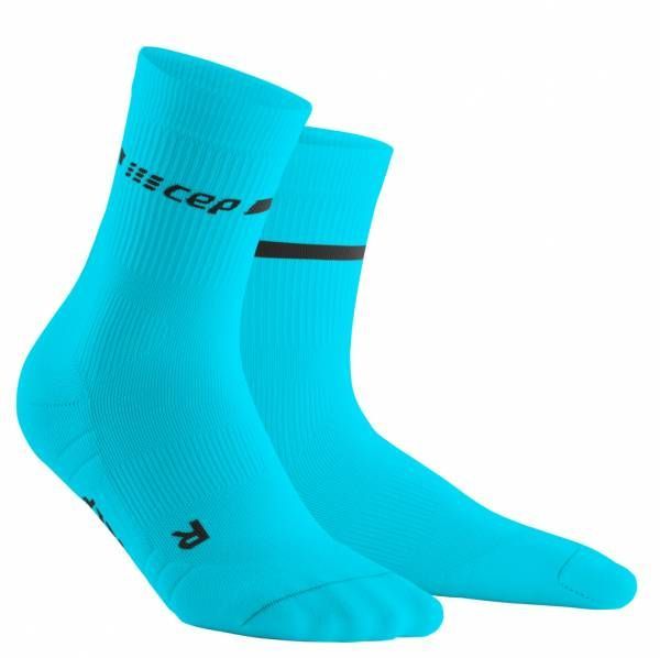 CEP Neon Mid-Cut Socks Damen Compressions-Socken neon blue