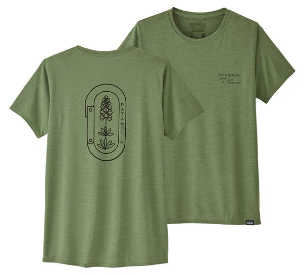 Patagonia W's Capilene® Cool Daily Graphic Shirt Damen T-Shirt sedge green X-Dye