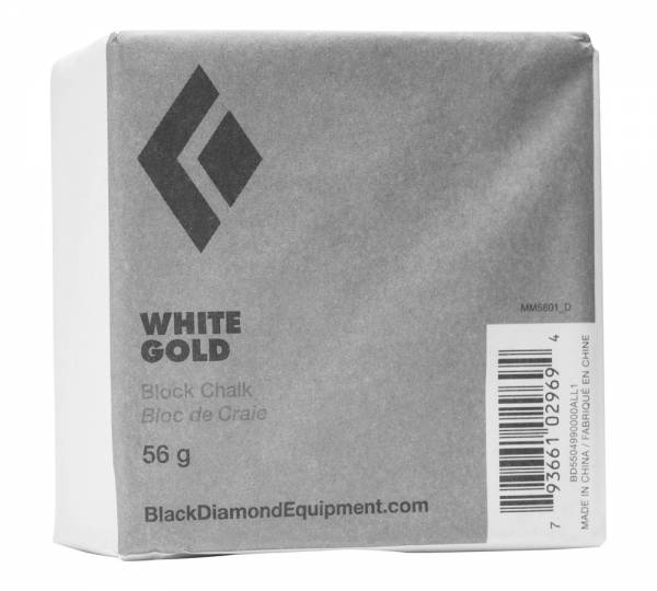 Black Diamond Solid White Gold Block 56 g