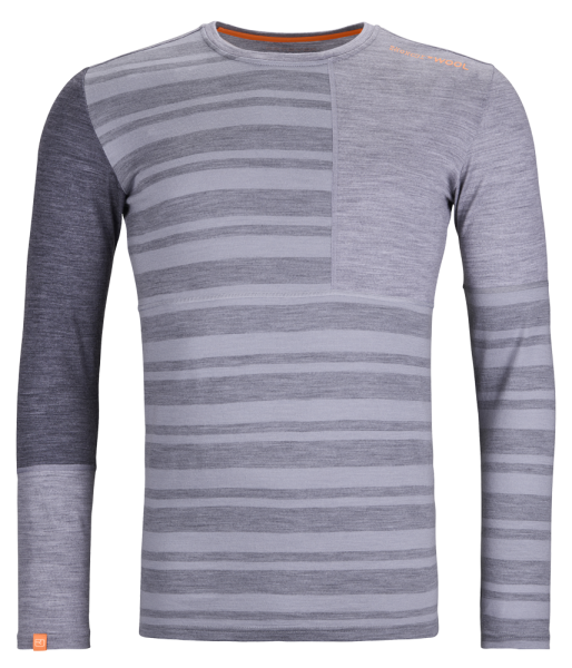 Ortovox 185 Rock´n´wool Long Sleeve Herren Langarmshirt arctic grey