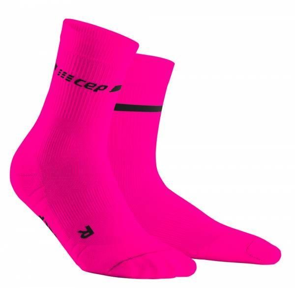 CEP Neon Mid-Cut Socks Damen Compressions-Socken neon pink