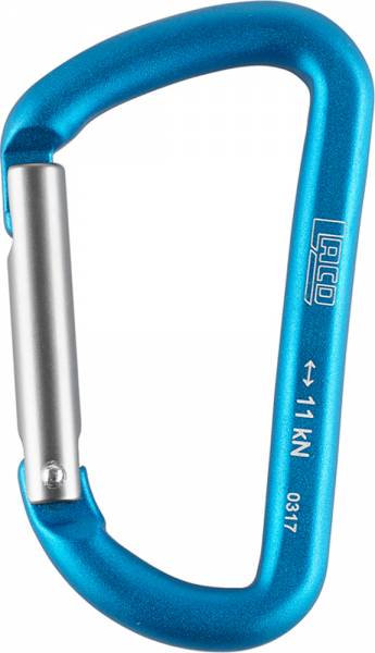 LACD Accessory Biner Straight blue 80 mm Materialkarabiner