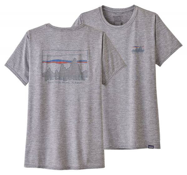 Patagonia Cap Cool Daily Graphic Shirt Damen T-Shirt '73 Skyline: Feather Grey