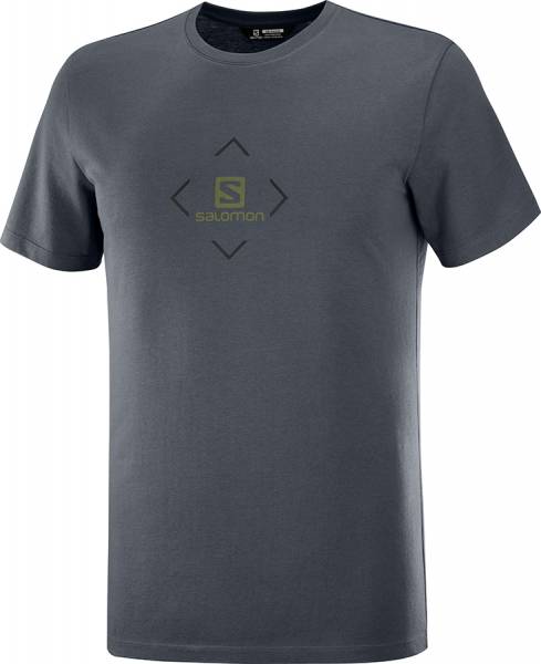 Salomon Cotton Tee Herren T-Shirt ebony/black/olive