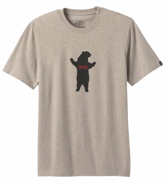 Prana Bear Squeeze Journeyman Herren T-Shirt dark khaki heather
