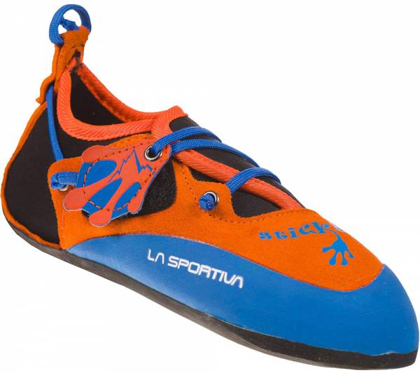 La Sportiva Stickit Kletterschuh Kinder lily orange/marine blue