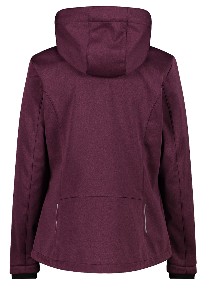 CMP Jacket Zip Hood Damen Softshell Jacken Windjacken & Softshelljacke Bekleidung Sport | | Praxenthaler | mel.-fucsia (39A5006M) amaranto 
