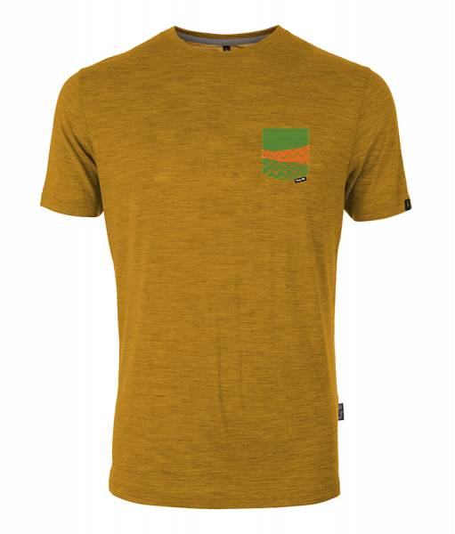 Pally´Hi Organic Pocket Herren T-Shirt heather sundance