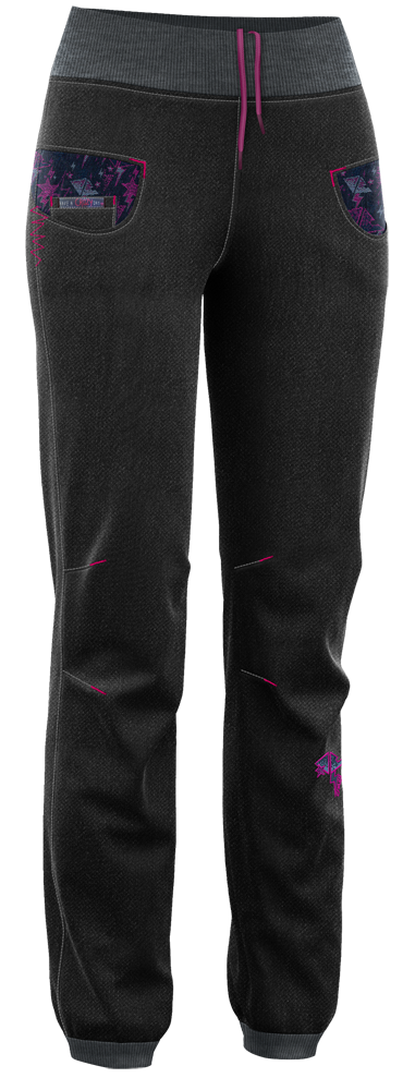 Crazy Idea Shorts & Aria Bekleidung Damen Praxenthaler | black Pant Kletterhose Hosen | Kletterhosen Sport | jeans 