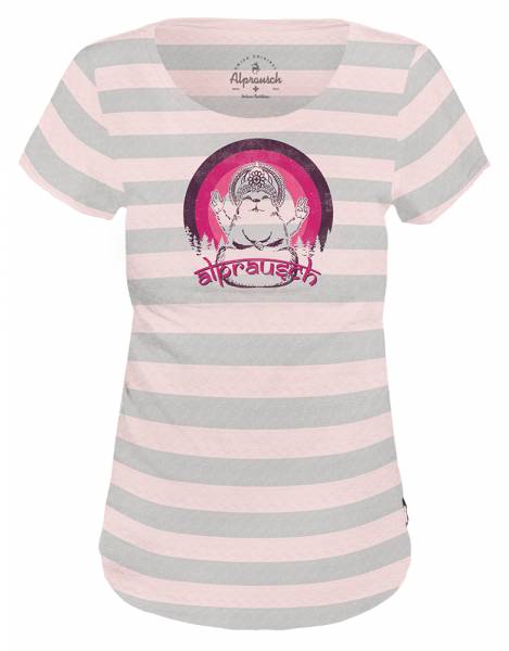 Alprausch Namaste Murmeli Damen T-Shirt pink dogwood