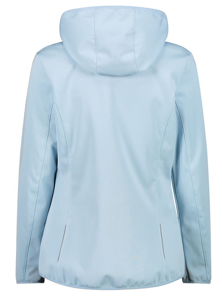 (32A1356) Damen Bekleidung Hood CMP Zip | Jacken cristall Sport Jacket & blue | Windjacken Softshelljacke | Softshell | Praxenthaler