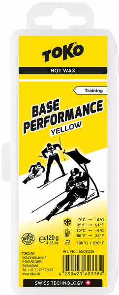 Toko Base Performance Hot Wax Skiwachs Yellow
