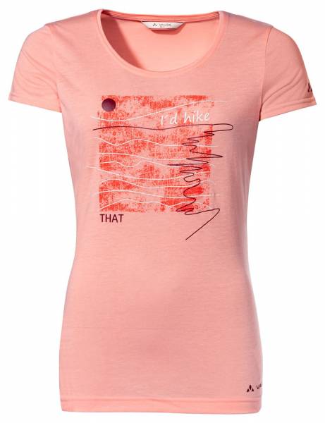 Vaude Skomer Print Damen T-Shirt II peach