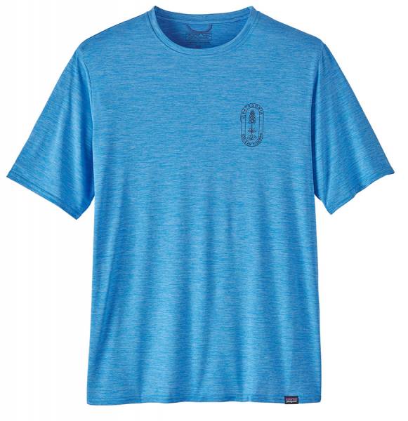 Patagonia M's Capilene® Cool Daily Graphic Shirt - Lands Herren T-Shirt vessel blue x-dye