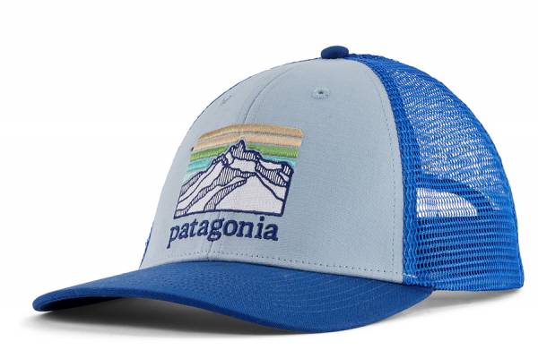 Patagonia P-6 Logo LoPro Trucker Hat Cap steam blue