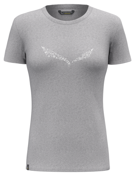 Salewa Solid Dry Damen T-Shirt heather grey
